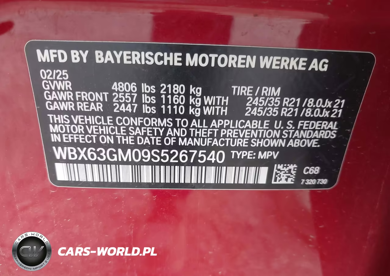 2025 BMW X2 xDrive28I VIN:WBX63GM09S5267540 - 9