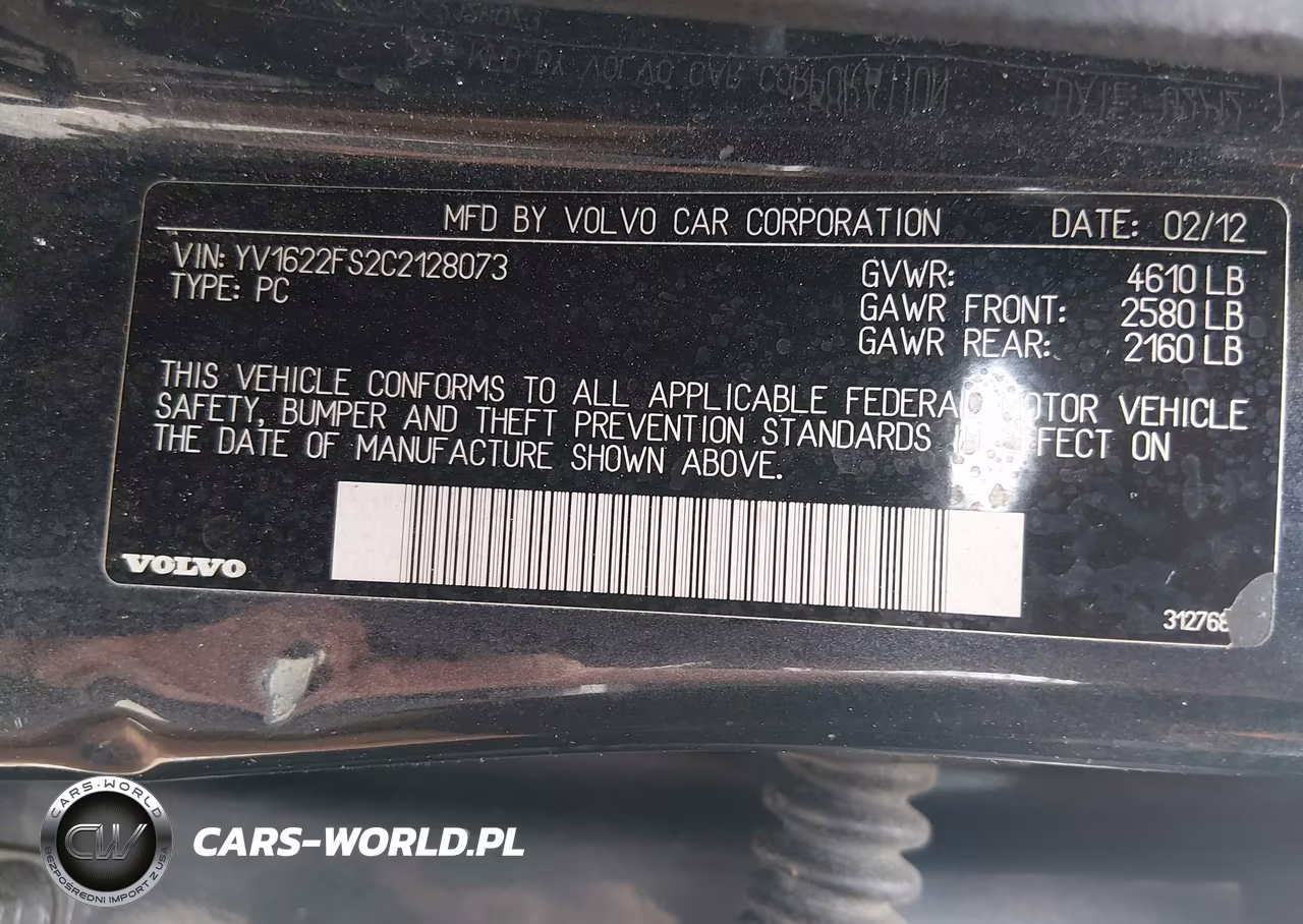 2012 Volvo S60 T5 VIN:YV1622FS2C2128073 - 9