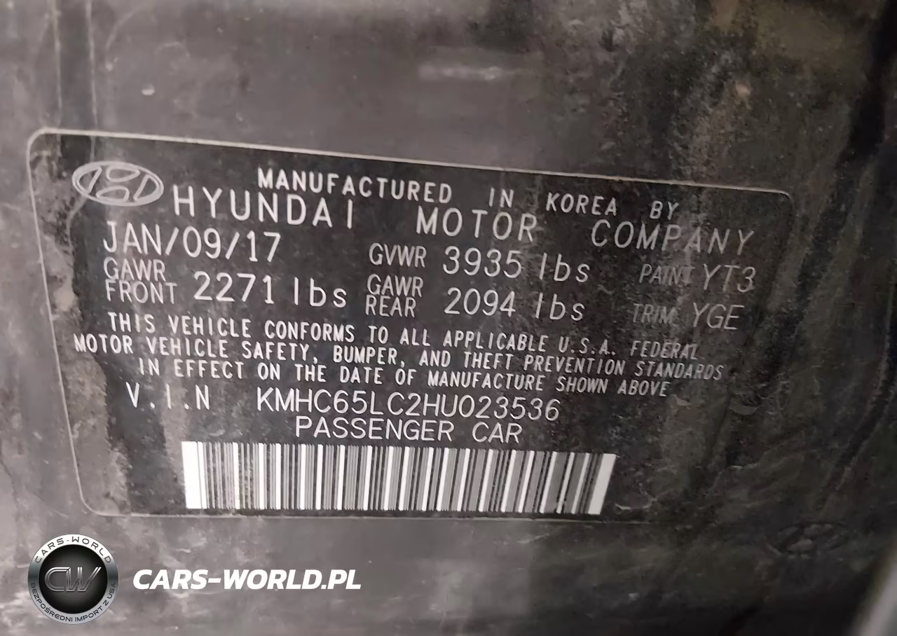 2017 Hyundai Ioniq Hybrid Blue VIN:KMHC65LC2HU023536 - 9