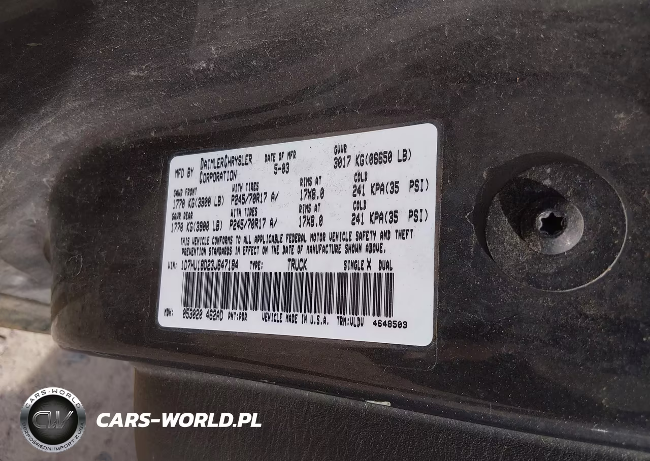 2003 Dodge Ram 1500 Slt-Laramie-St VIN:1D7HU18D23J647184 - 9