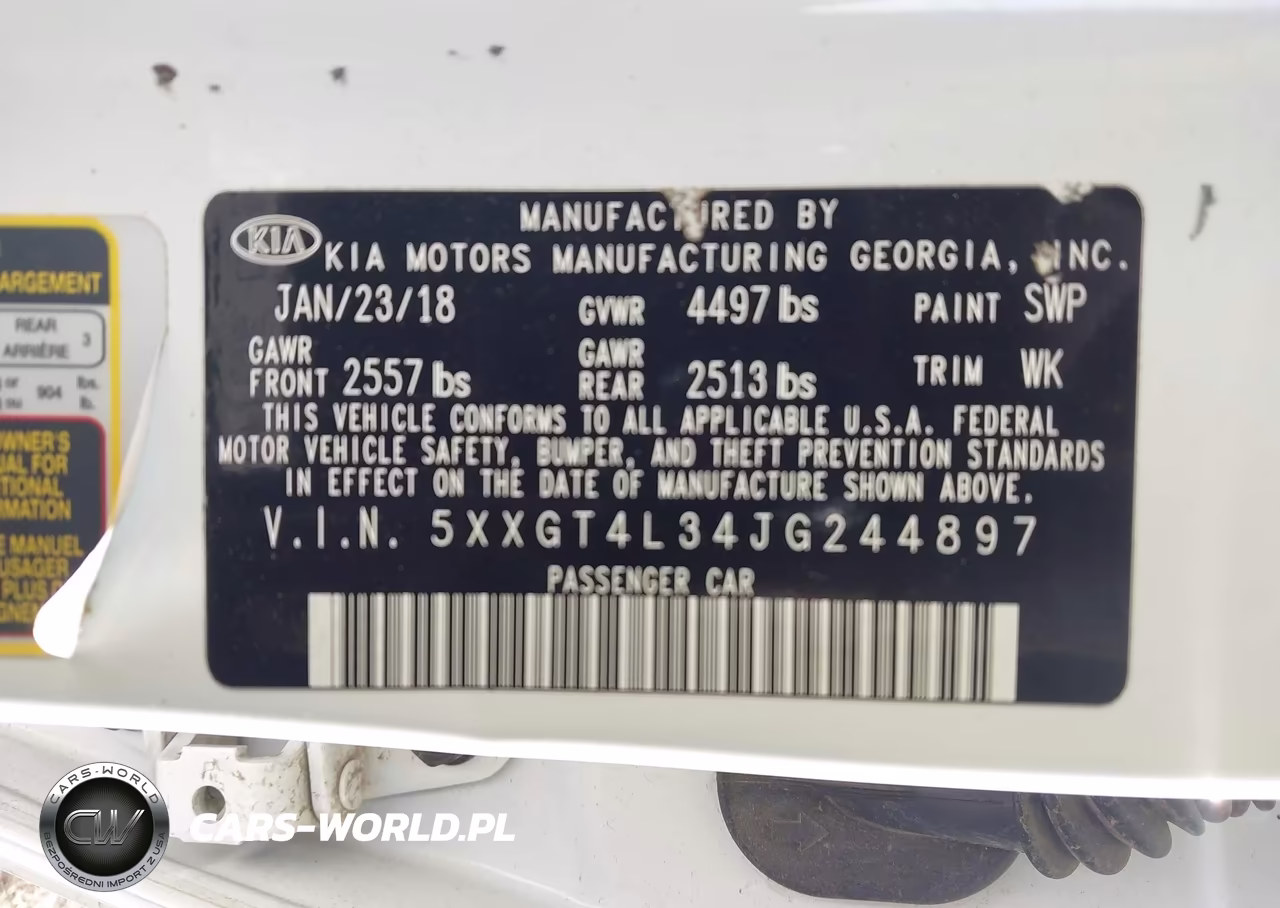 2018 Kia Optima Lx VIN:5XXGT4L34JG244897 - 9