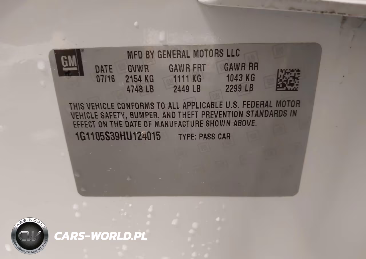2017 Chevrolet Impala 1Lt VIN:1G1105S39HU124015 - 9