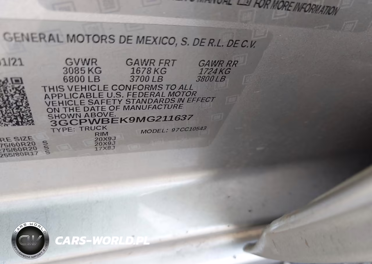 2021 Chevrolet Silverado 1500 2Wd Short Bed Custom VIN:3GCPWBEK9MG211637 - 9