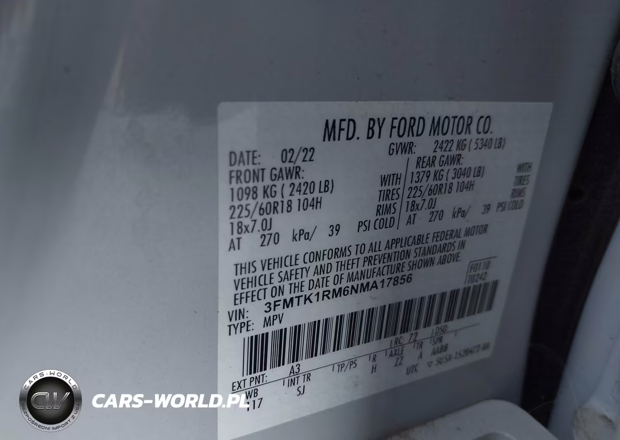 2022 Ford Mustang Mach-E Select VIN:3FMTK1RM6NMA17856 - 9