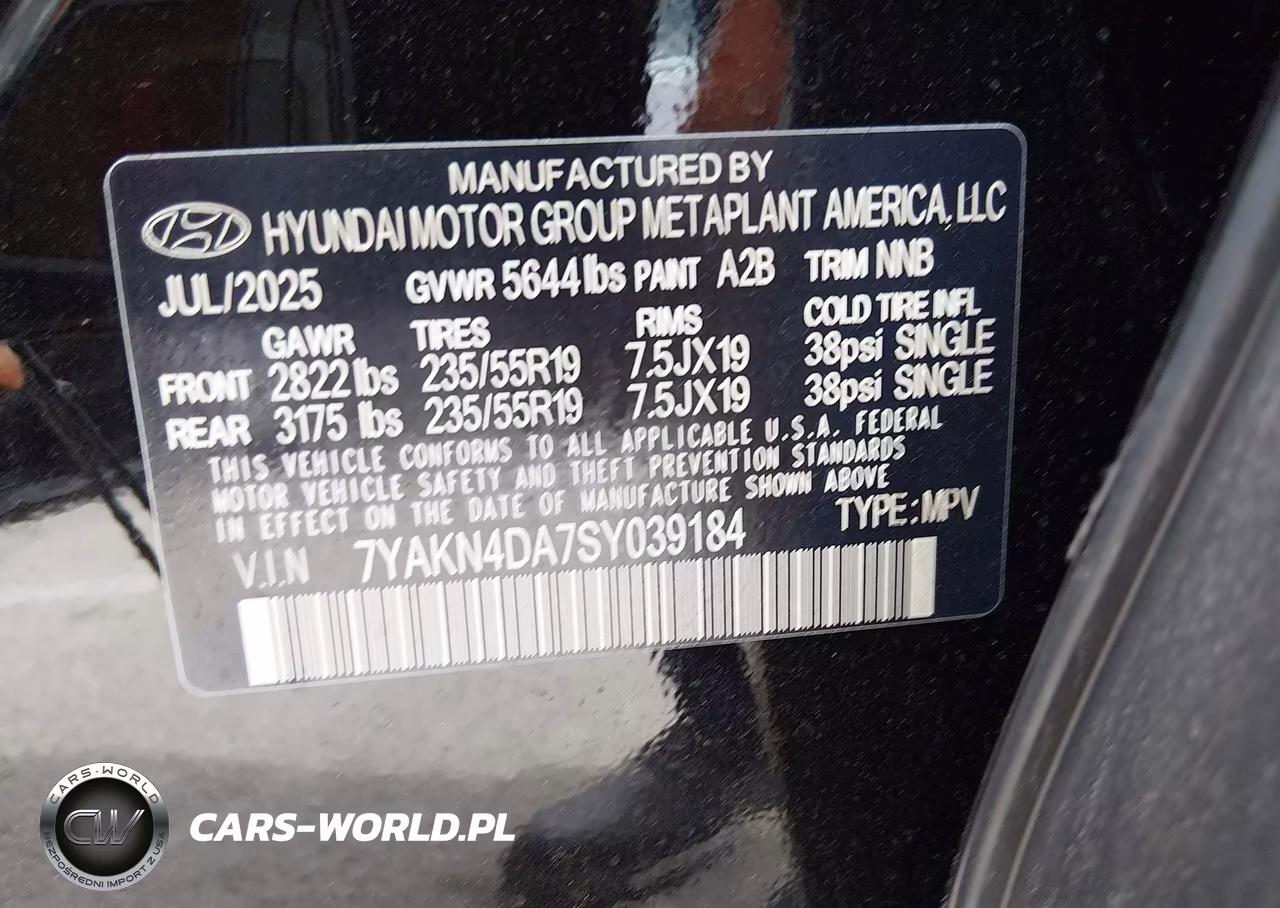 2025 Hyundai Ioniq 5 Sel VIN:7YAKN4DA7SY039184 - 9