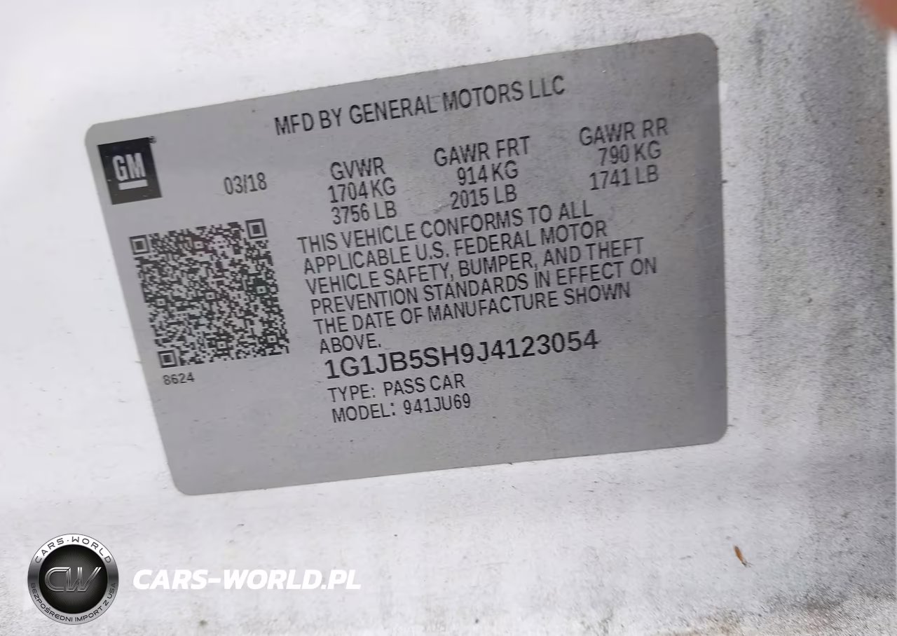 2018 Chevrolet Sonic Ls Auto VIN:1G1JB5SH9J4123054 - 8