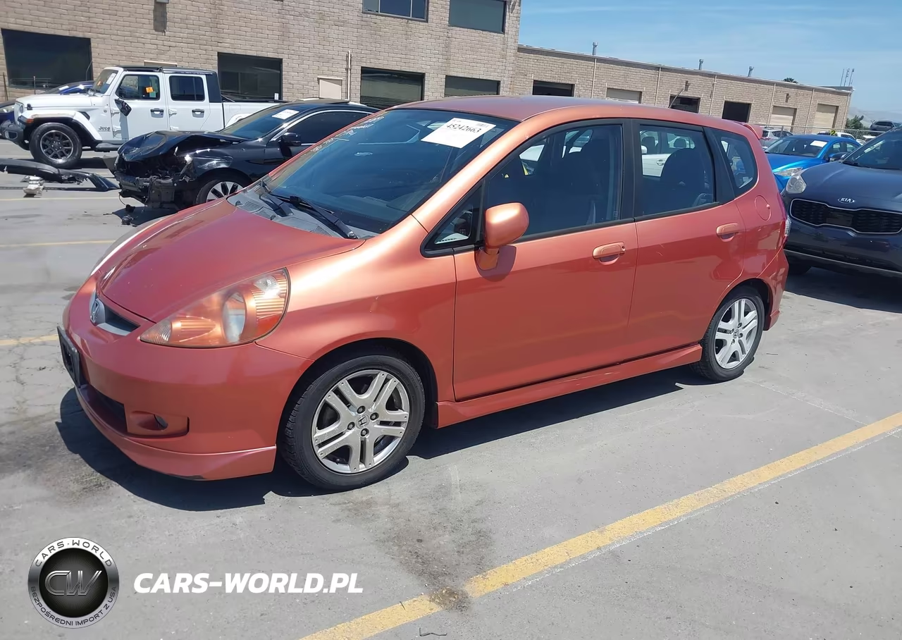 2007 Honda Fit Sport VIN:JHMGD38687S029921 - 2