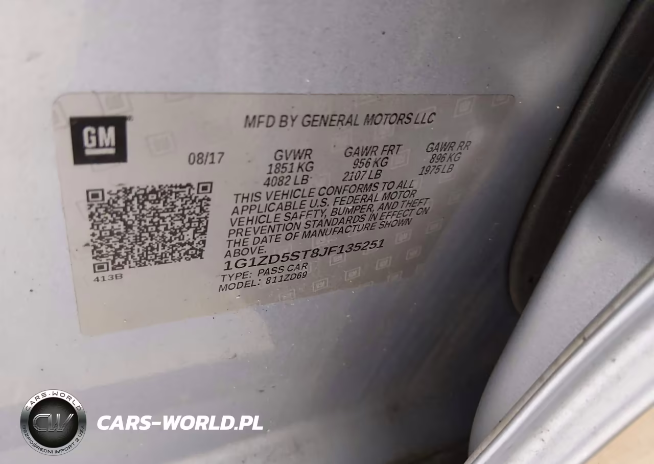 2018 Chevrolet Malibu Lt VIN:1G1ZD5ST8JF135251 - 9