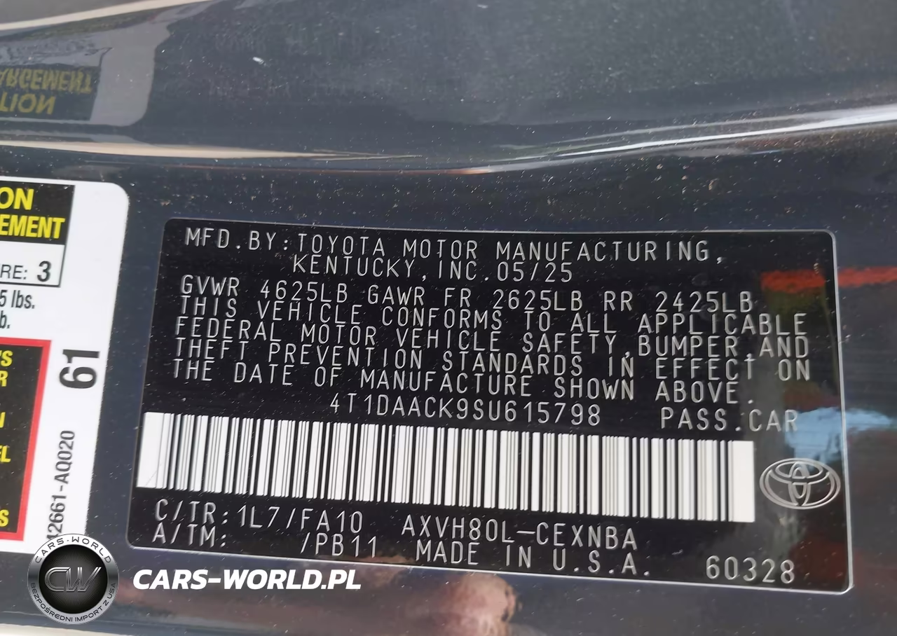 2025 Toyota Camry Le VIN:4T1DAACK9SU615798 - 9