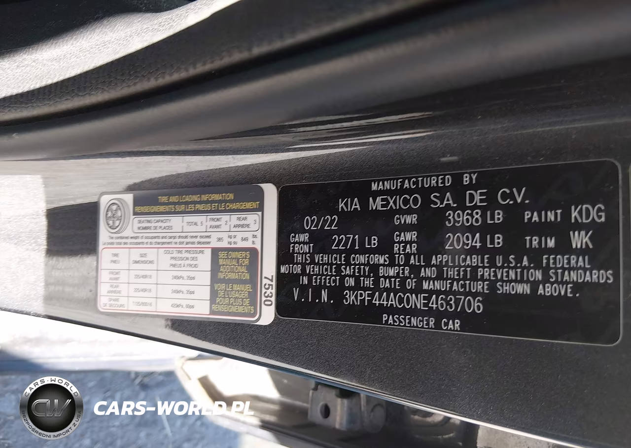 2022 Kia Forte Gt VIN:3KPF44AC0NE463706 - 9