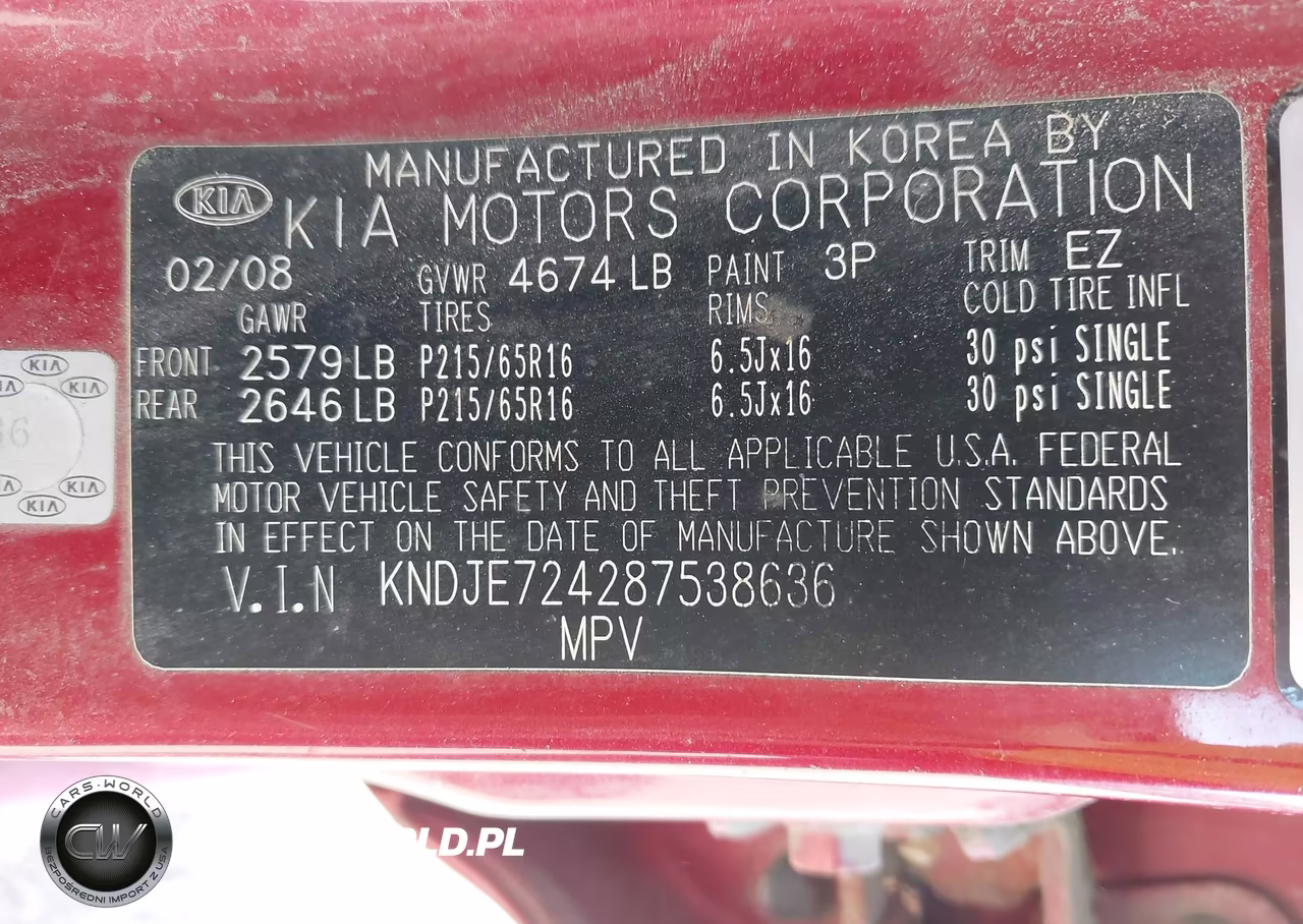 2008 Kia Sportage Lx VIN:KNDJE724287538636 - 9