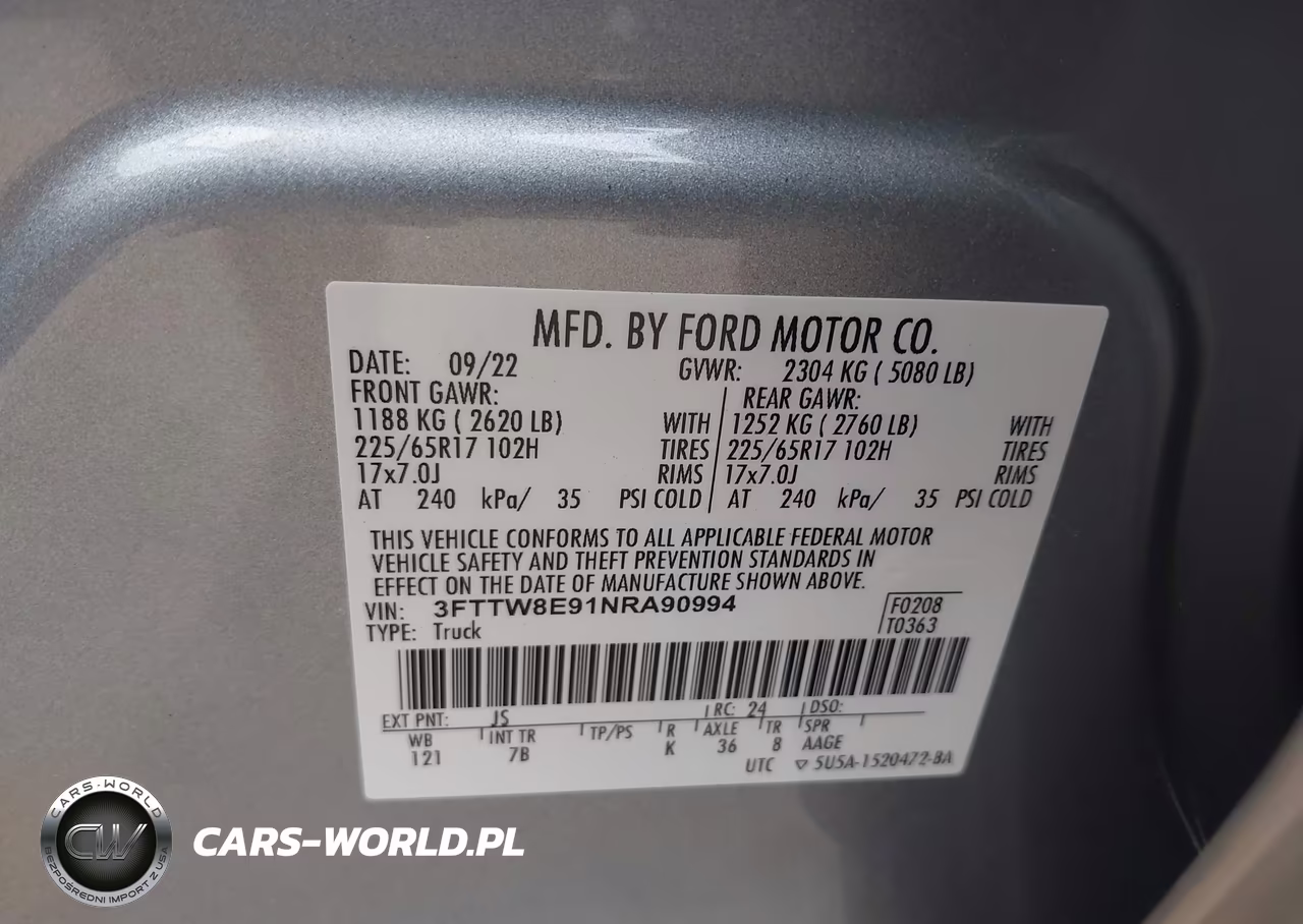 2022 Ford Maverick Xlt VIN:3FTTW8E91NRA90994 - 9