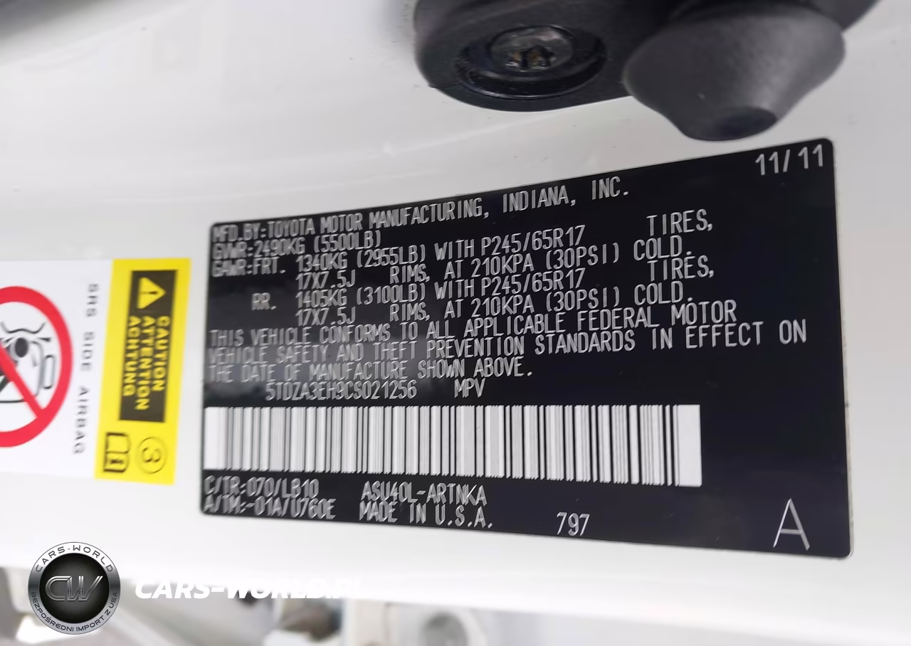2012 Toyota Highlander Se VIN:5TDZA3EH9CS021256 - 9
