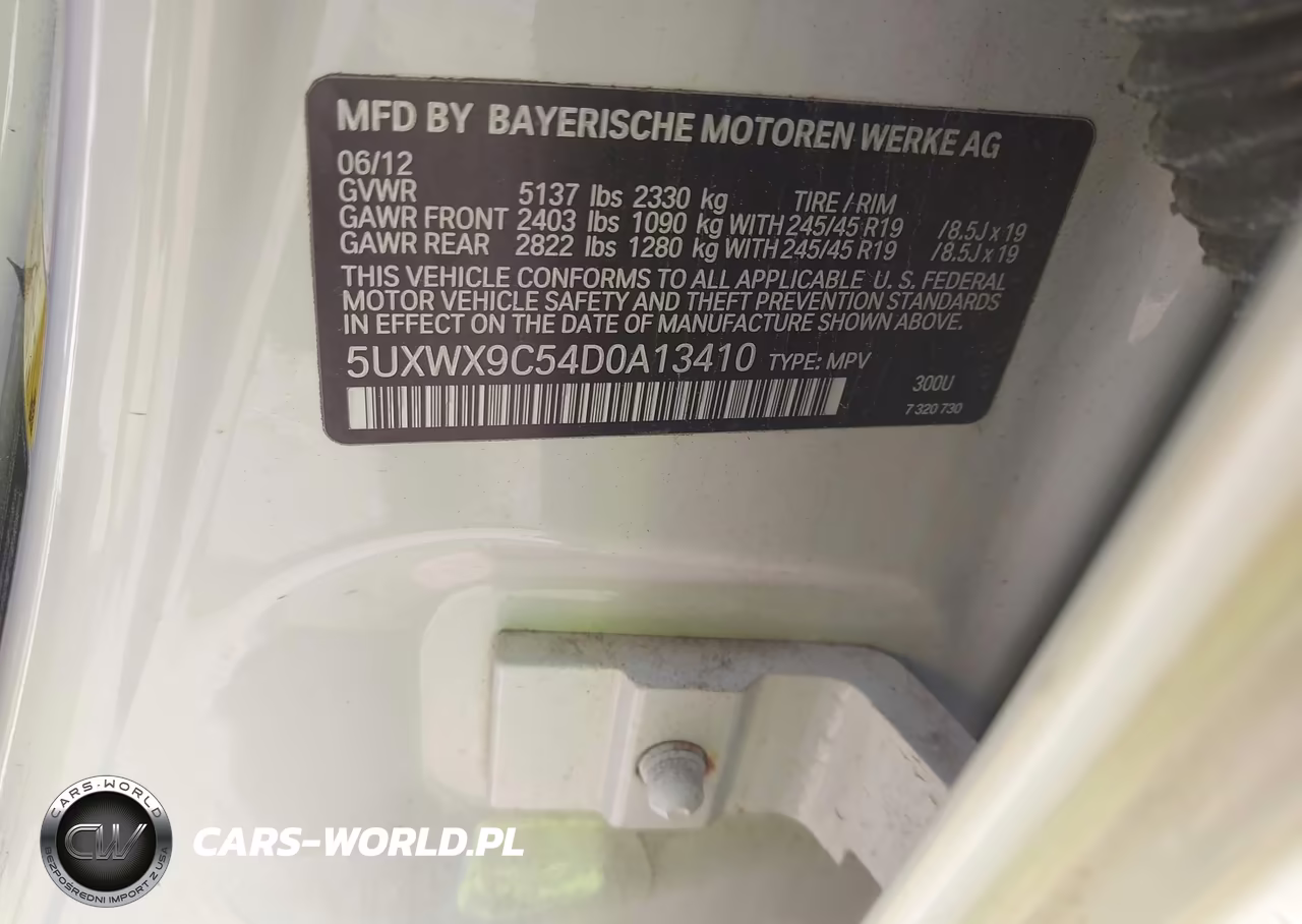 2013 BMW X3 xDrive28I VIN:5UXWX9C54D0A13410 - 9