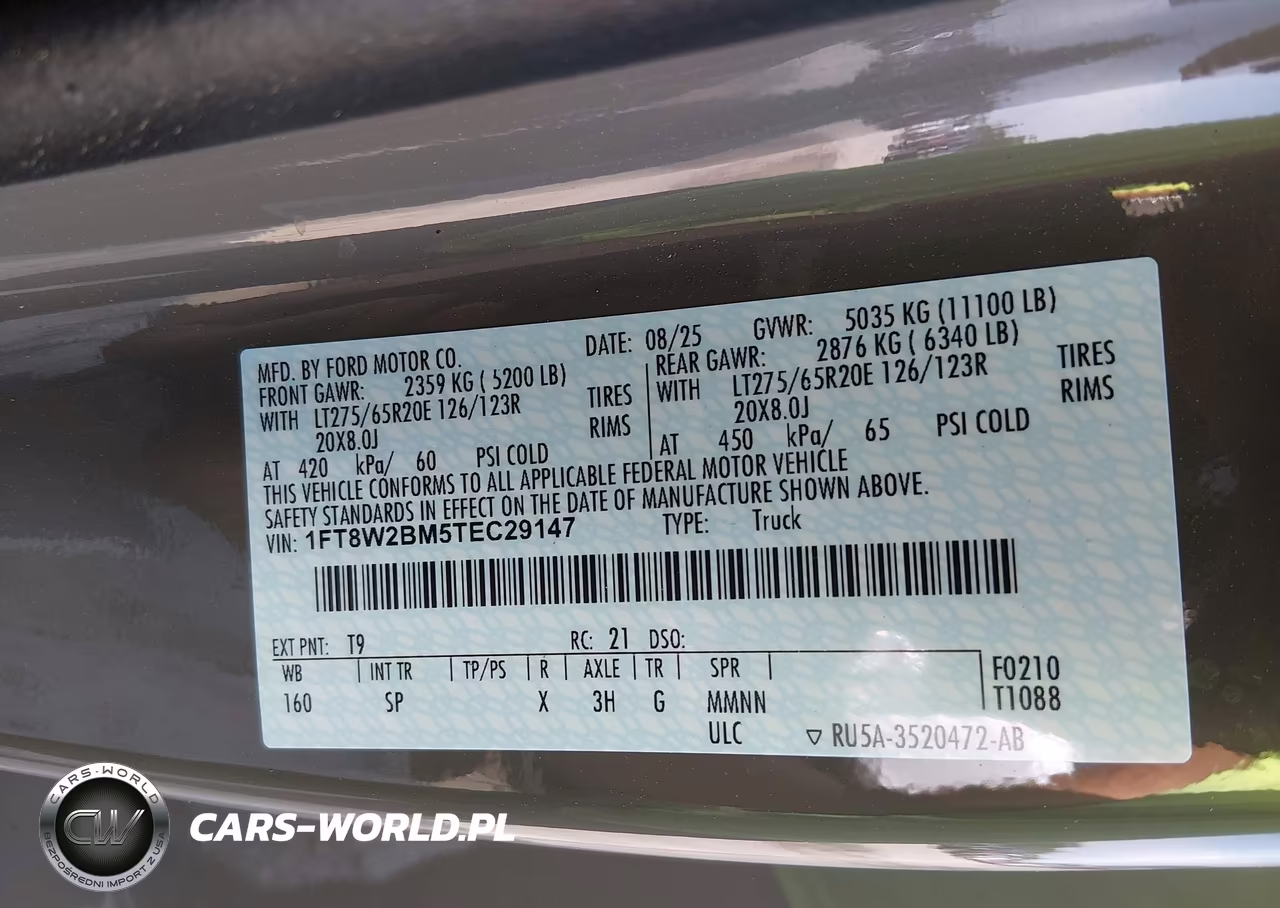 2026 Ford F-250 King Ranch VIN:1FT8W2BM5TEC29147 - 9