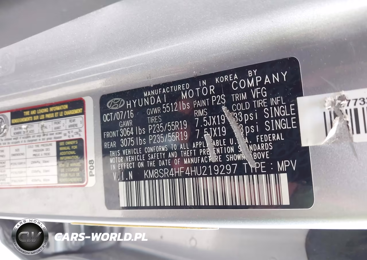 2017 Hyundai Santa Fe Se Ultimate VIN:KM8SR4HF4HU219297 - 9