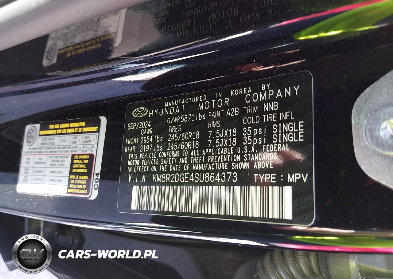 2025 Hyundai Palisade Sel VIN:KM8R2DGE4SU864373 - 9