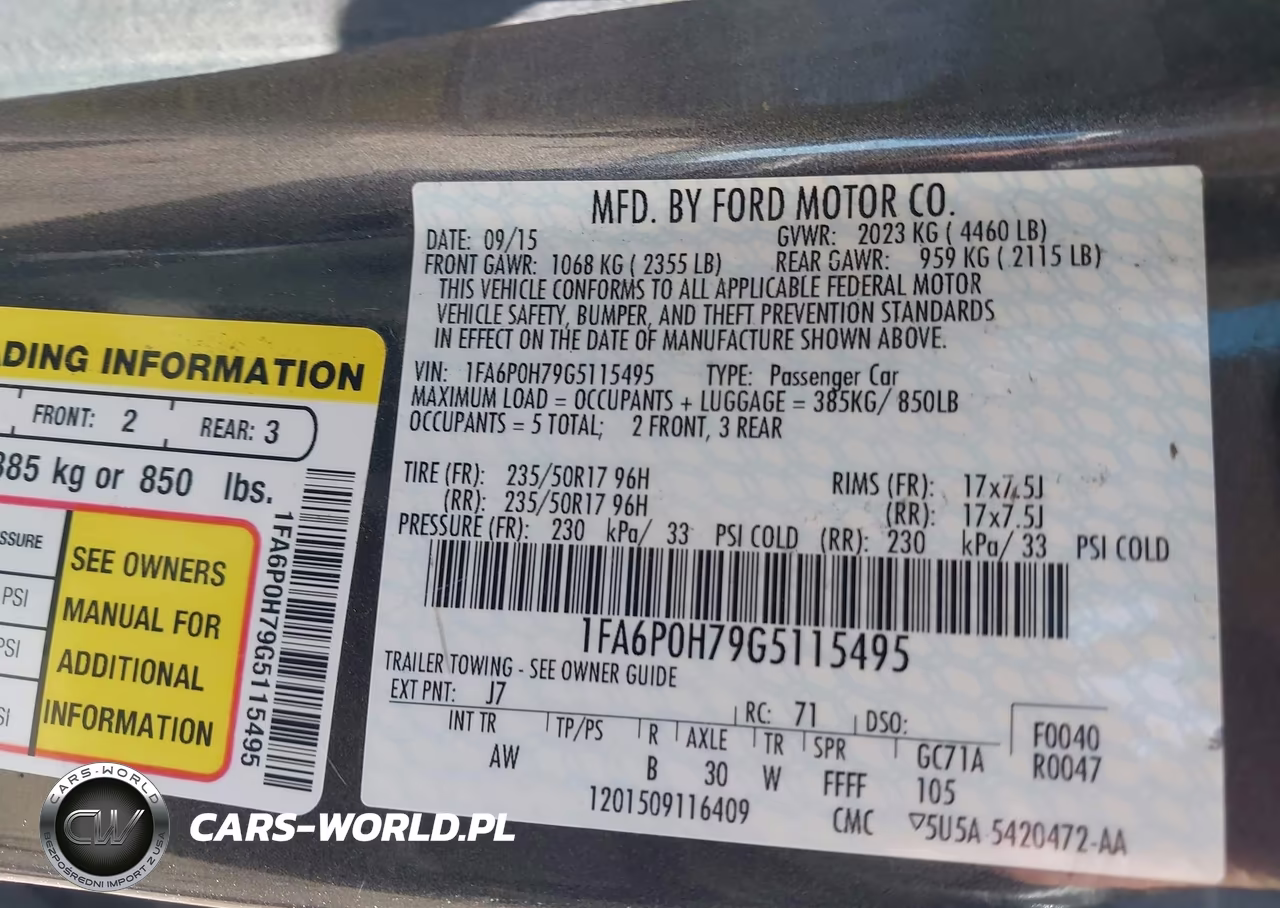 2016 Ford Fusion Se VIN:1FA6P0H79G5115495 - 9