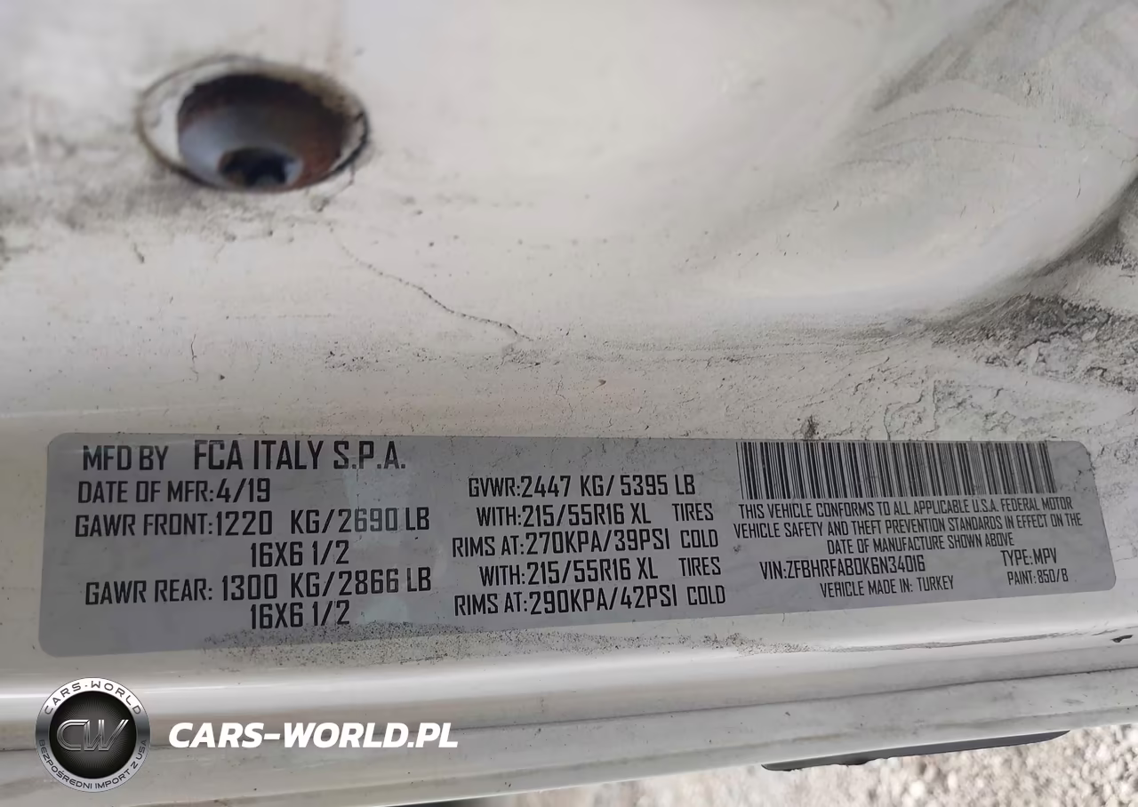 2019 Ram Promaster City Tradesman VIN:ZFBHRFAB0K6N34016 - 9