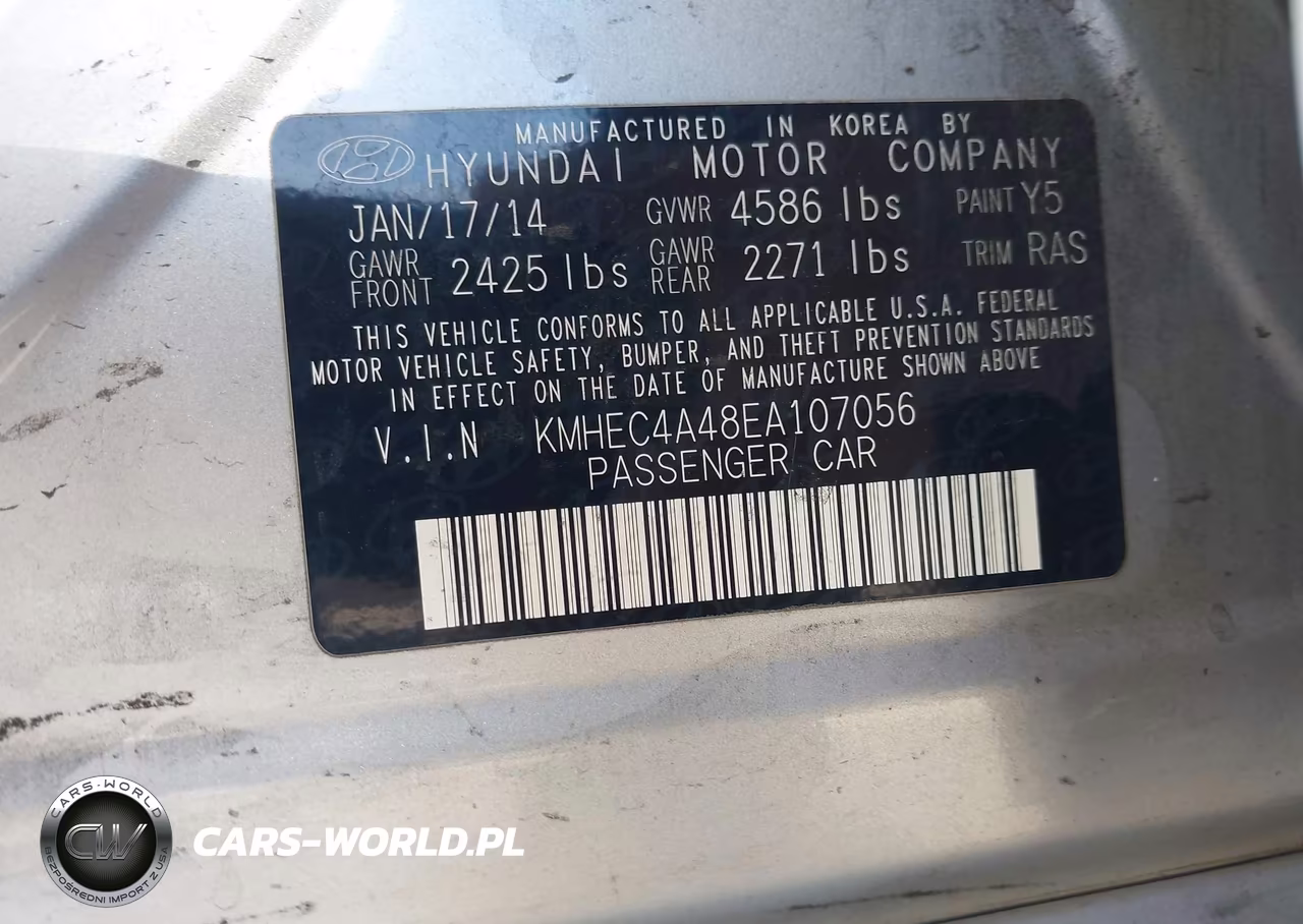 2014 Hyundai Sonata Hybrid Limited VIN:KMHEC4A48EA107056 - 9