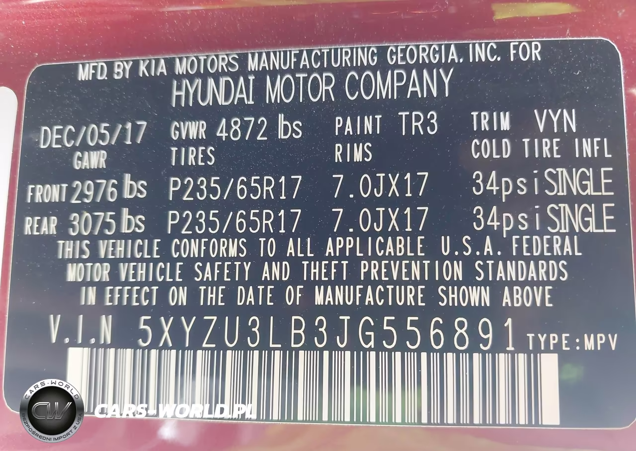 2018 Hyundai Santa Fe Sport 2.4L VIN:5XYZU3LB3JG556891 - 9