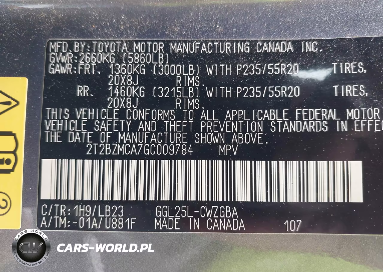 2016 Lexus Rx 350 VIN:2T2BZMCA7GC009784 - 9