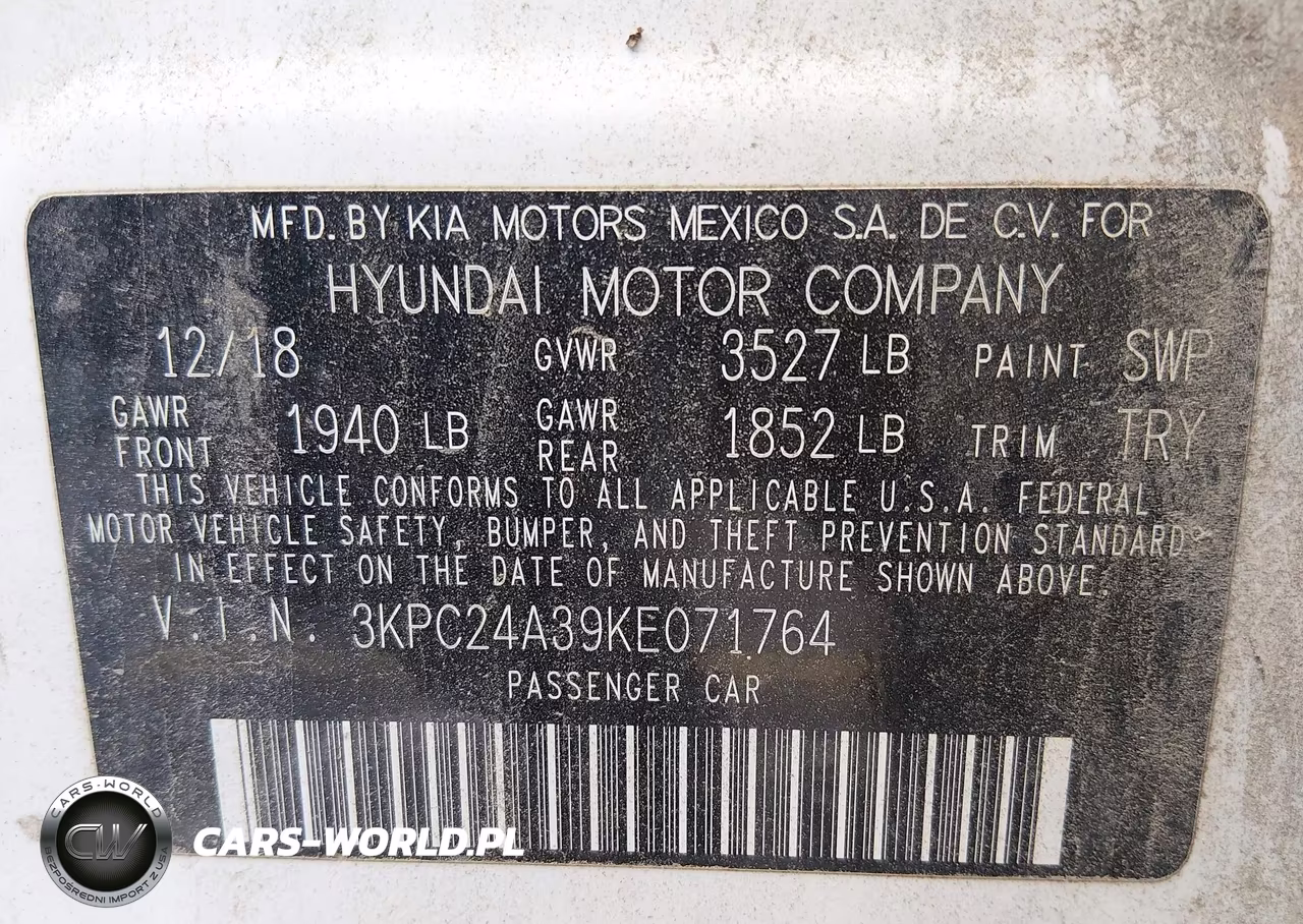 2019 Hyundai Accent Se VIN:3KPC24A39KE071764 - 9