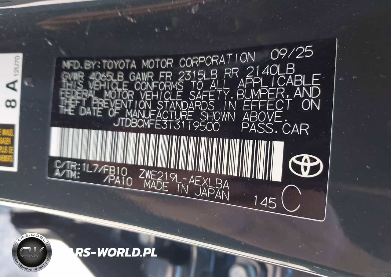 2026 Toyota Corolla Hybrid Hybrid Le VIN:JTDBCMFE3T3119500 - 9