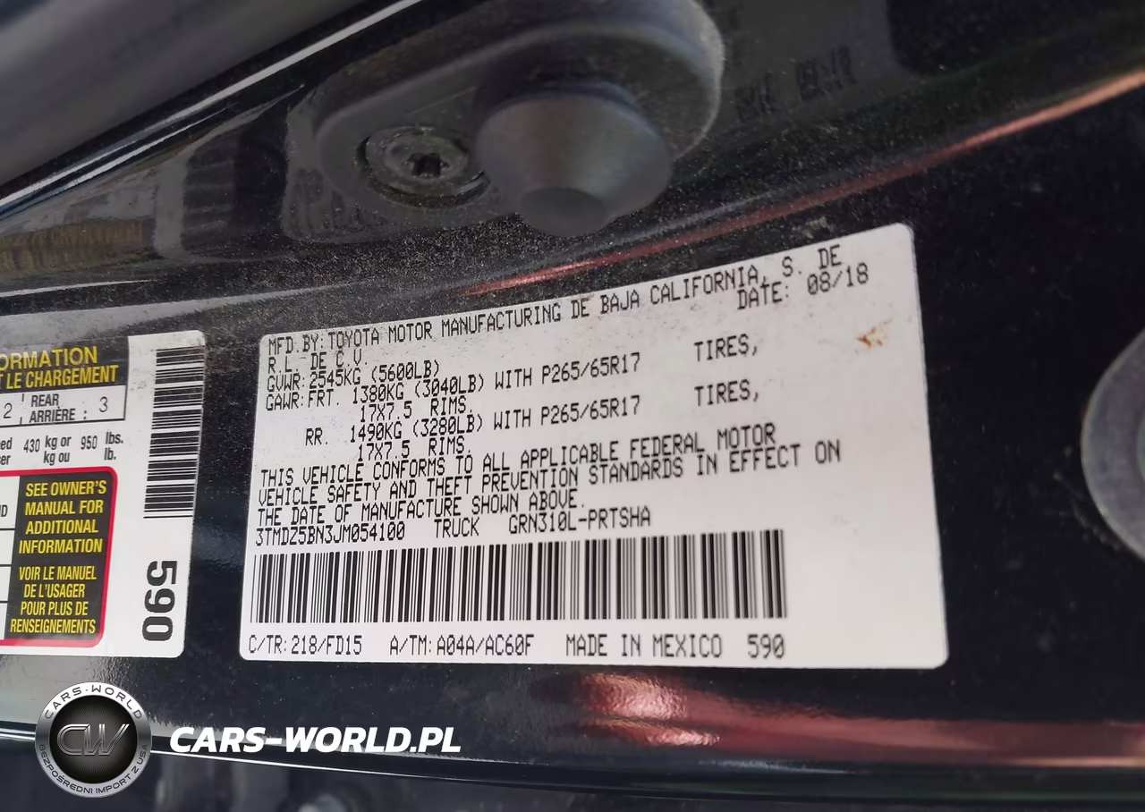 2018 Toyota Tacoma Trd Sport VIN:3TMDZ5BN3JM054100 - 9
