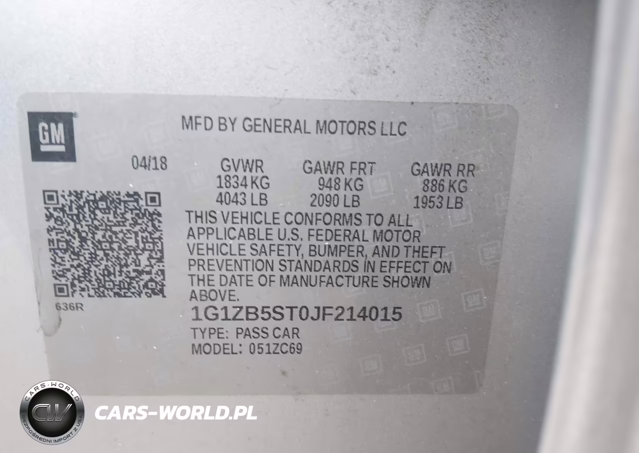 2018 Chevrolet Malibu 1Ls VIN:1G1ZB5ST0JF214015 - 9