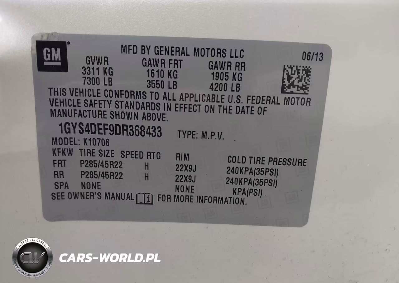 2013 Cadillac Escalade Platinum Edition VIN:1GYS4DEF9DR368433 - 9