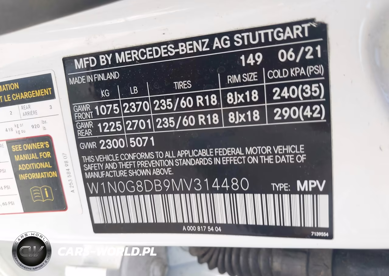 2021 Mercedes-Benz Glc 300 Suv VIN:W1N0G8DB9MV314480 - 9
