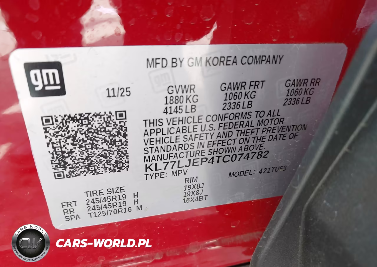 2026 Chevrolet Trax Fwd 2Rs VIN:KL77LJEP4TC074782 - 9