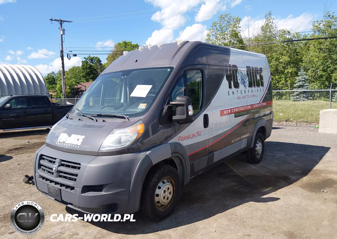 2016 Ram Promaster 2500 High Roof VIN:3C6TRVCG8GE104303 - 2