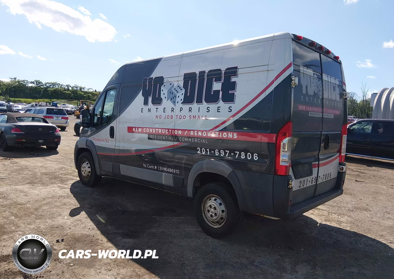 2016 Ram Promaster 2500 High Roof VIN:3C6TRVCG8GE104303 - 3
