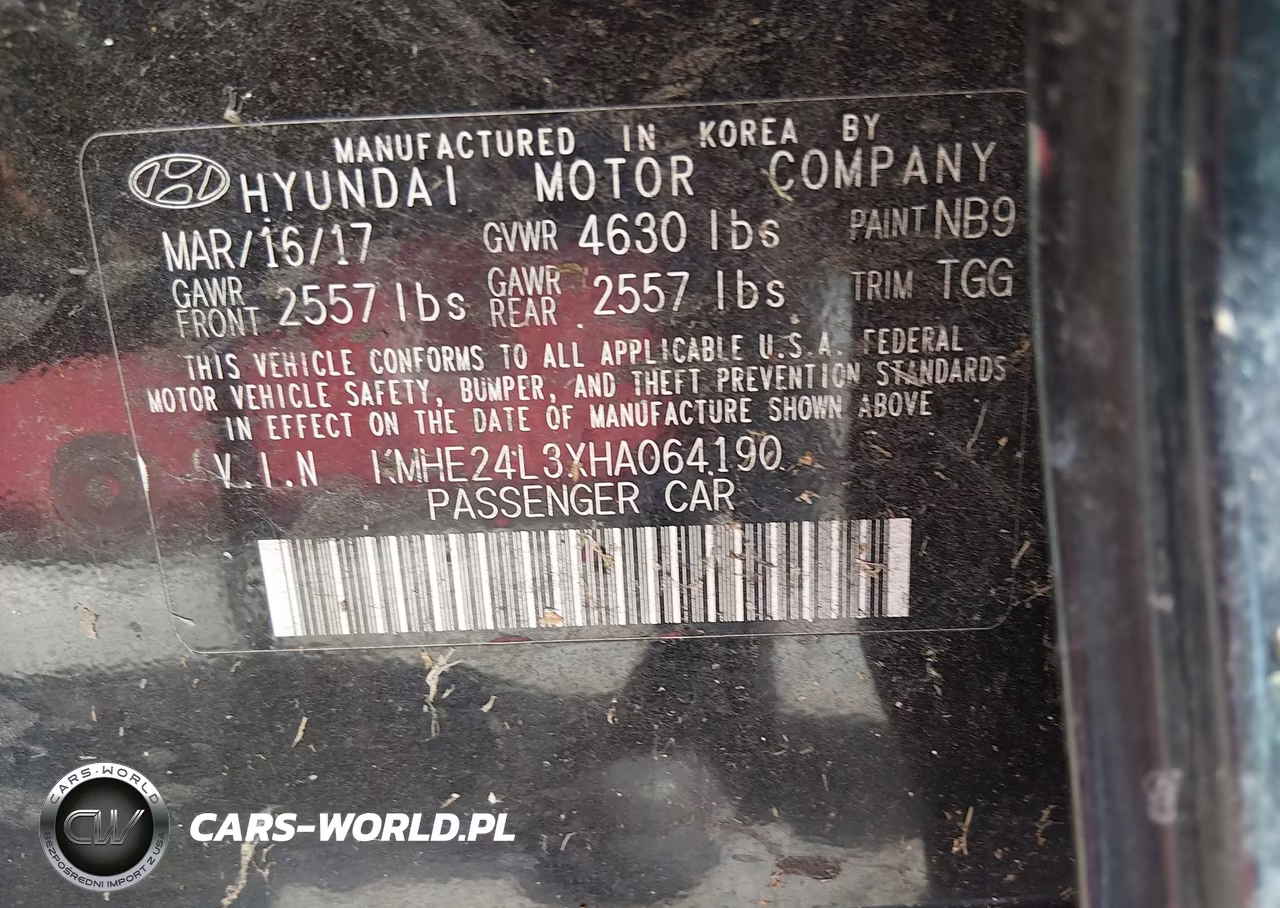 2017 Hyundai Sonata Hybrid Se VIN:KMHE24L3XHA064190 - 9