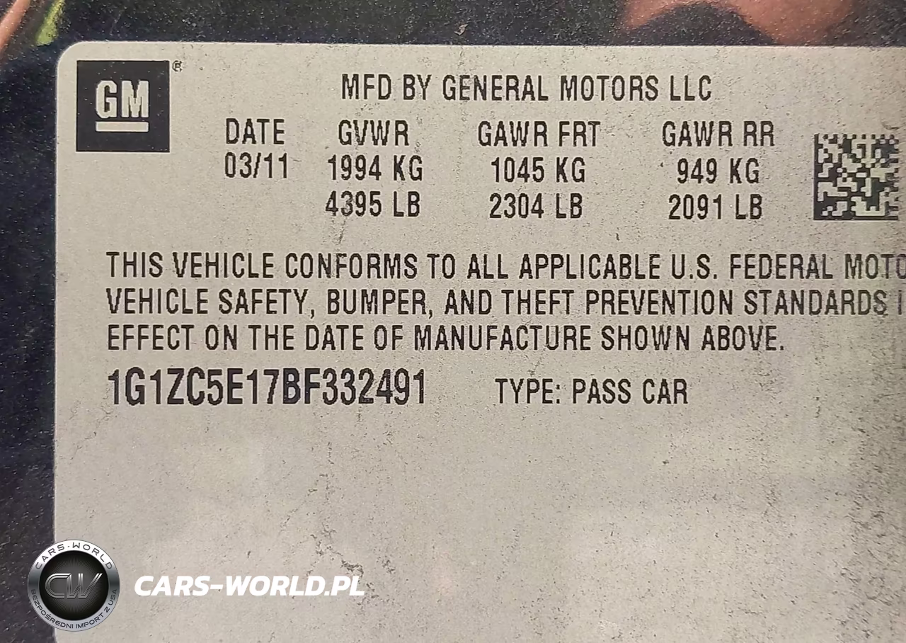 2011 Chevrolet Malibu 1Lt VIN:1G1ZC5E17BF332491 - 9