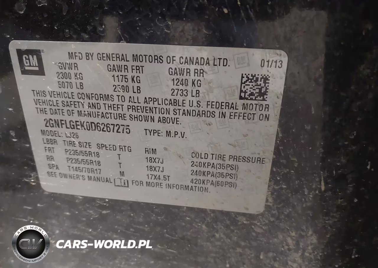 2013 Chevrolet Equinox Ltz VIN:2GNFLGEK0D6267275 - 9
