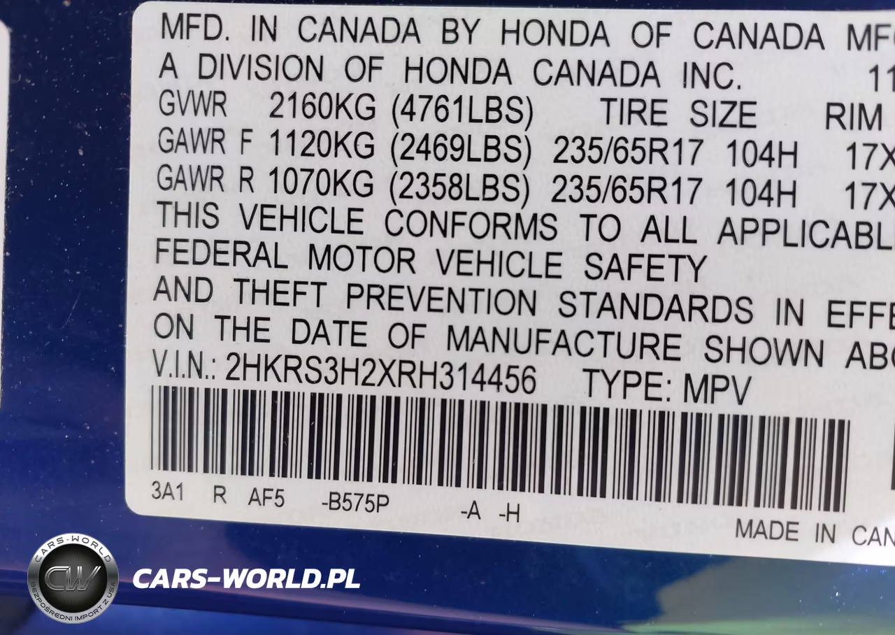 2024 Honda Cr-V Lx 2Wd VIN:2HKRS3H2XRH314456 - 9
