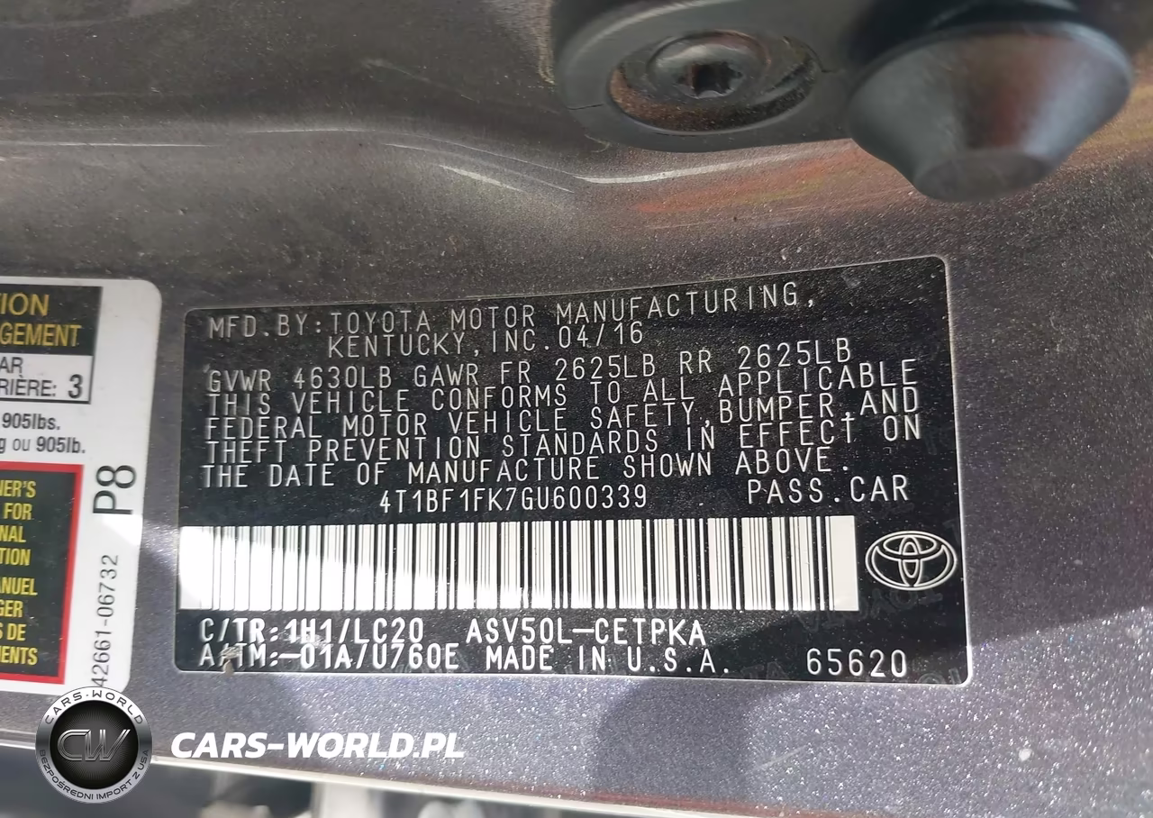 2016 Toyota Camry Xse VIN:4T1BF1FK7GU600339 - 9