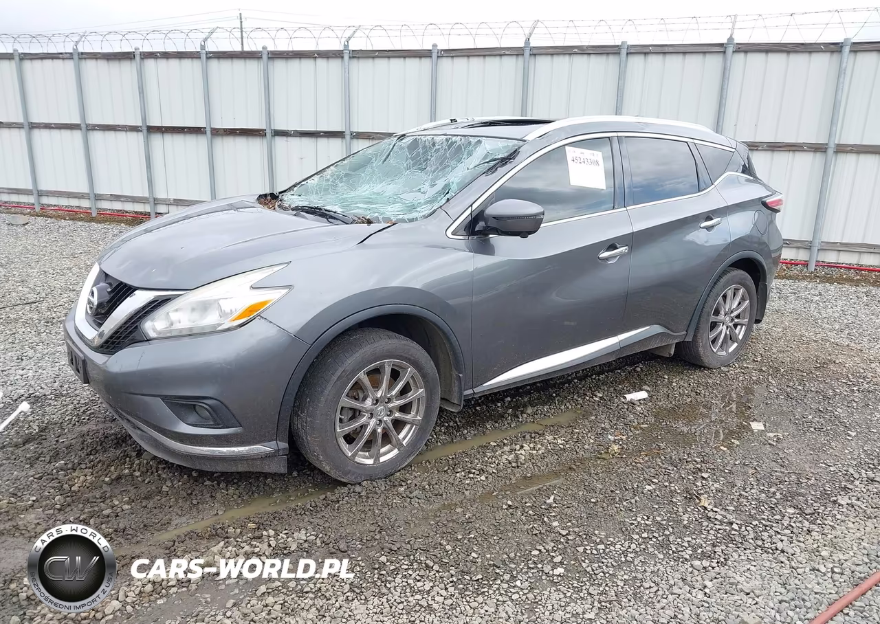 2016 Nissan Murano Sl VIN:5N1AZ2MHXGN153354 - 2