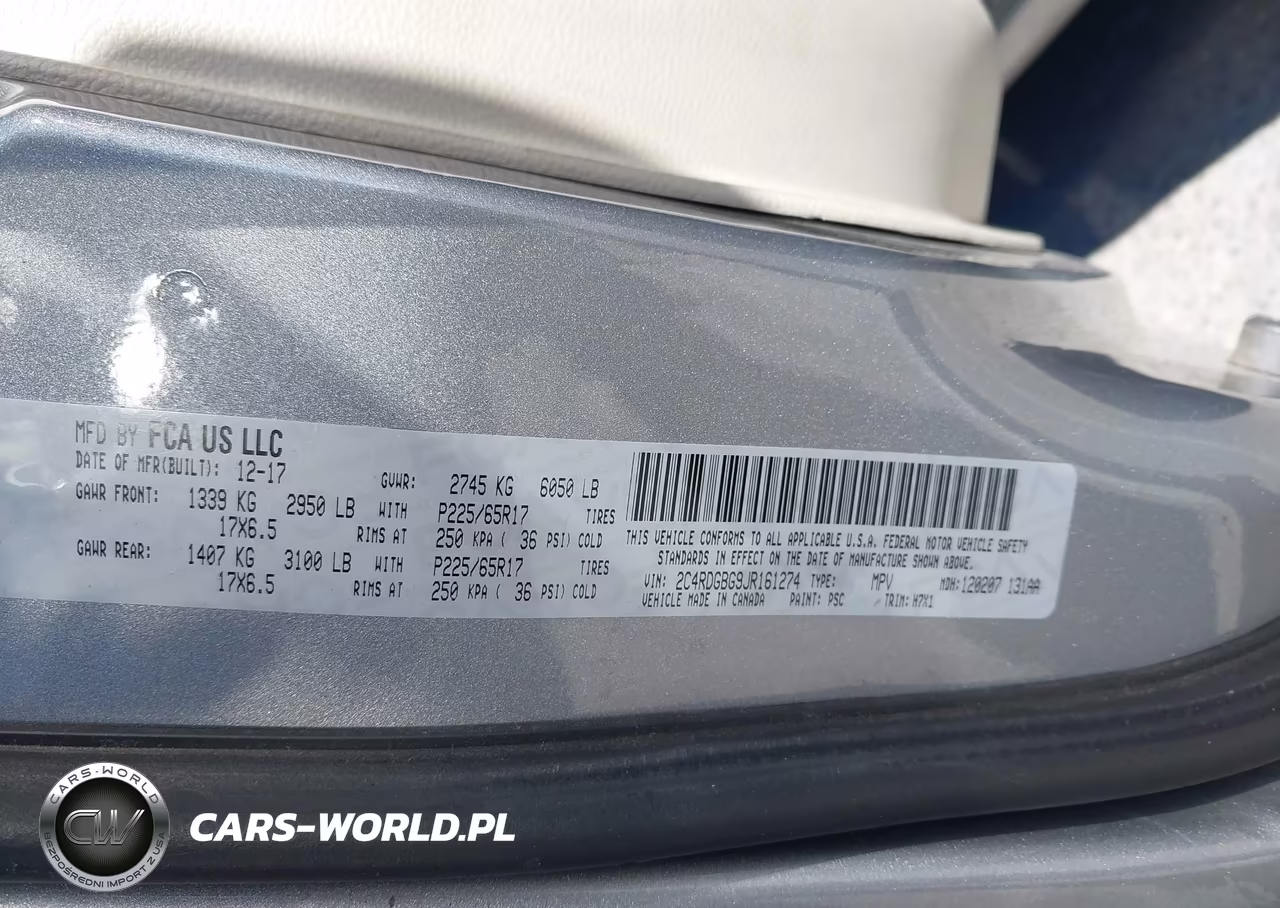 2018 Dodge Grand Caravan Se VIN:2C4RDGBG9JR161274 - 9