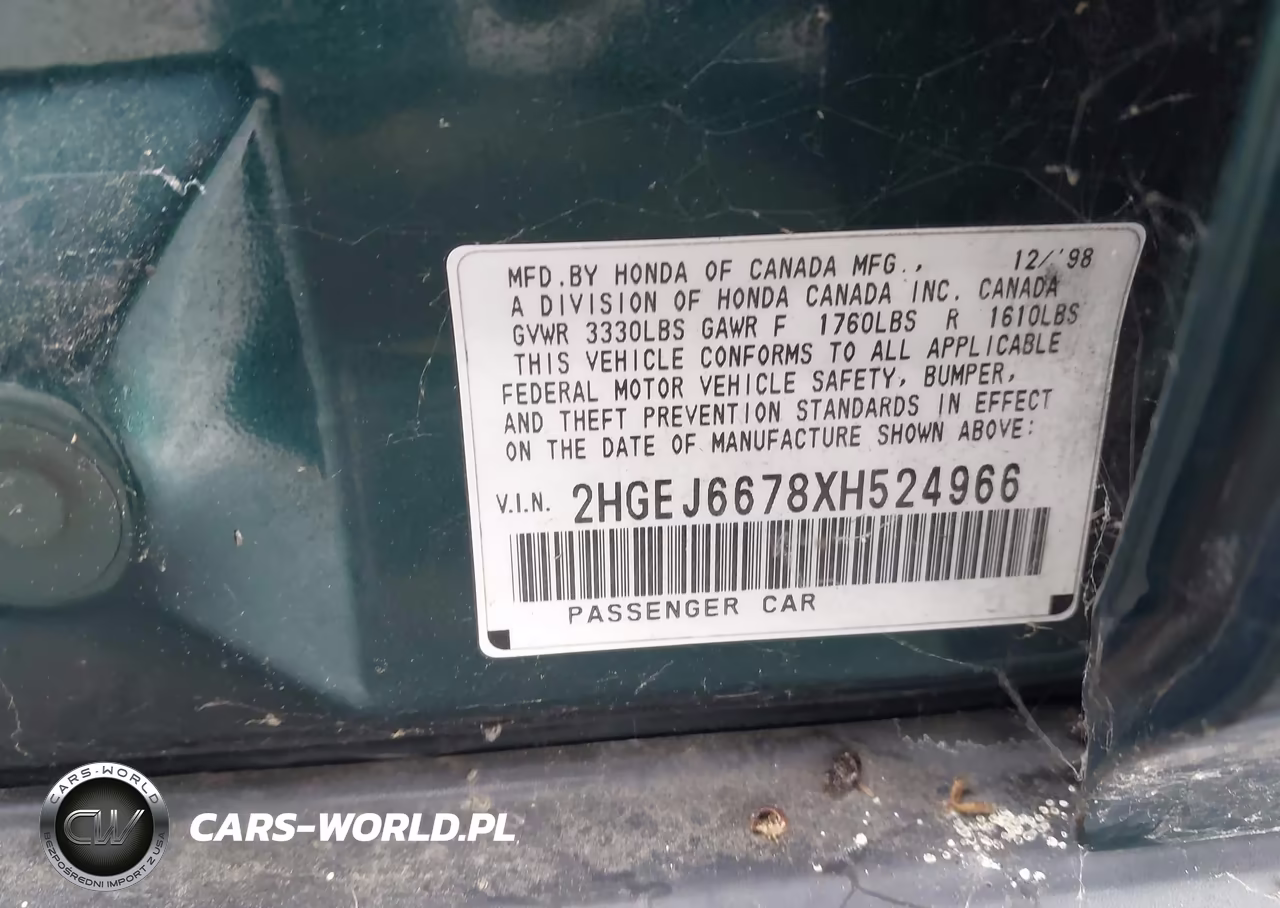 1999 Honda Civic Lx VIN:2HGEJ6678XH524966 - 9
