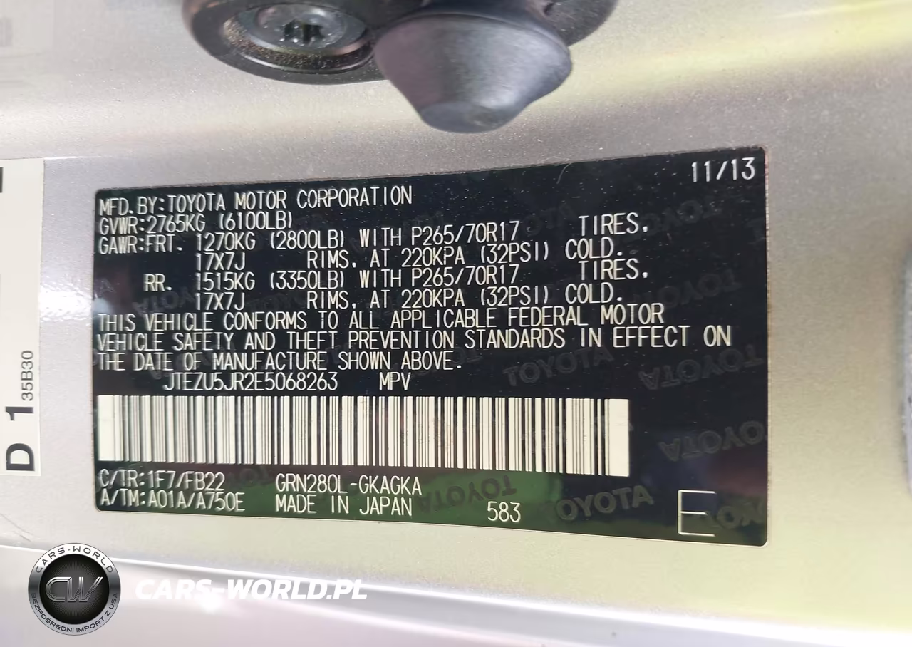 2014 Toyota 4Runner Limited-Sr5-Sr5 Premium VIN:JTEZU5JR2E5068263 - 9