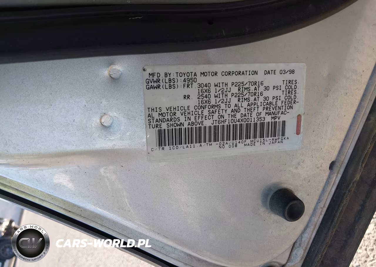 1999 Lexus Rx 300 VIN:JT6HF10U4X0011353 - 9