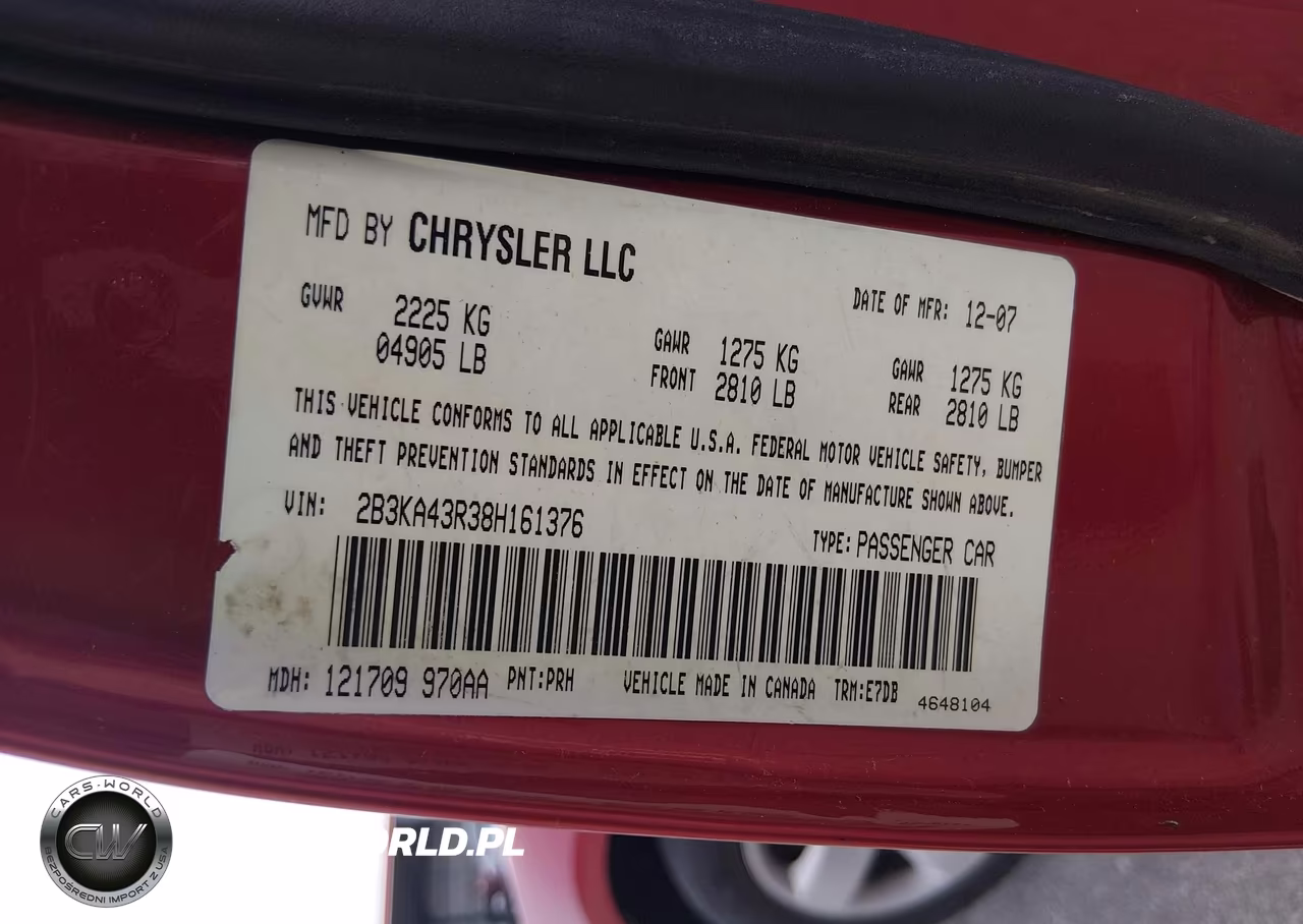 2008 Dodge Charger VIN:2B3KA43R38H161376 - 9