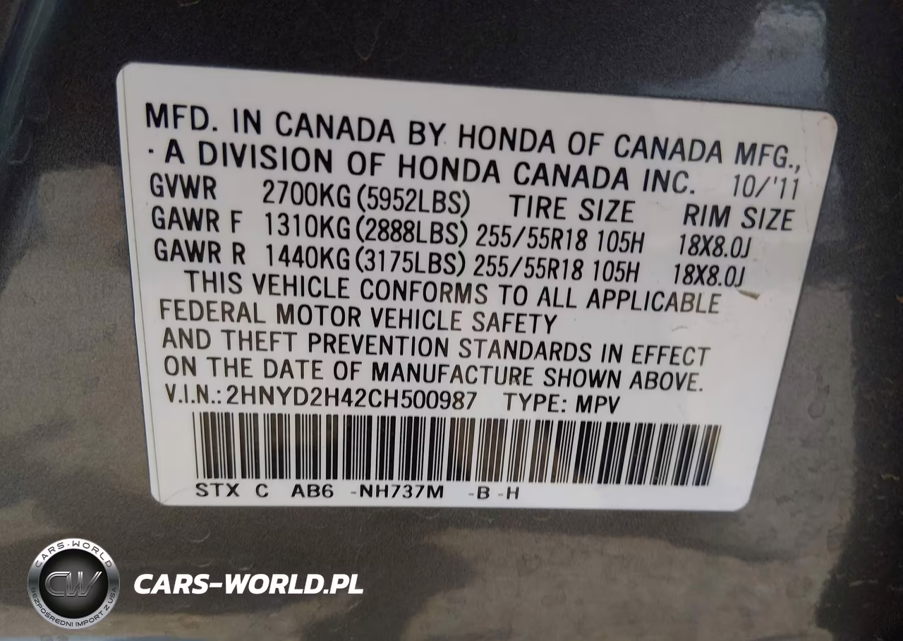 2012 Acura Mdx Technology Package VIN:2HNYD2H42CH500987 - 9
