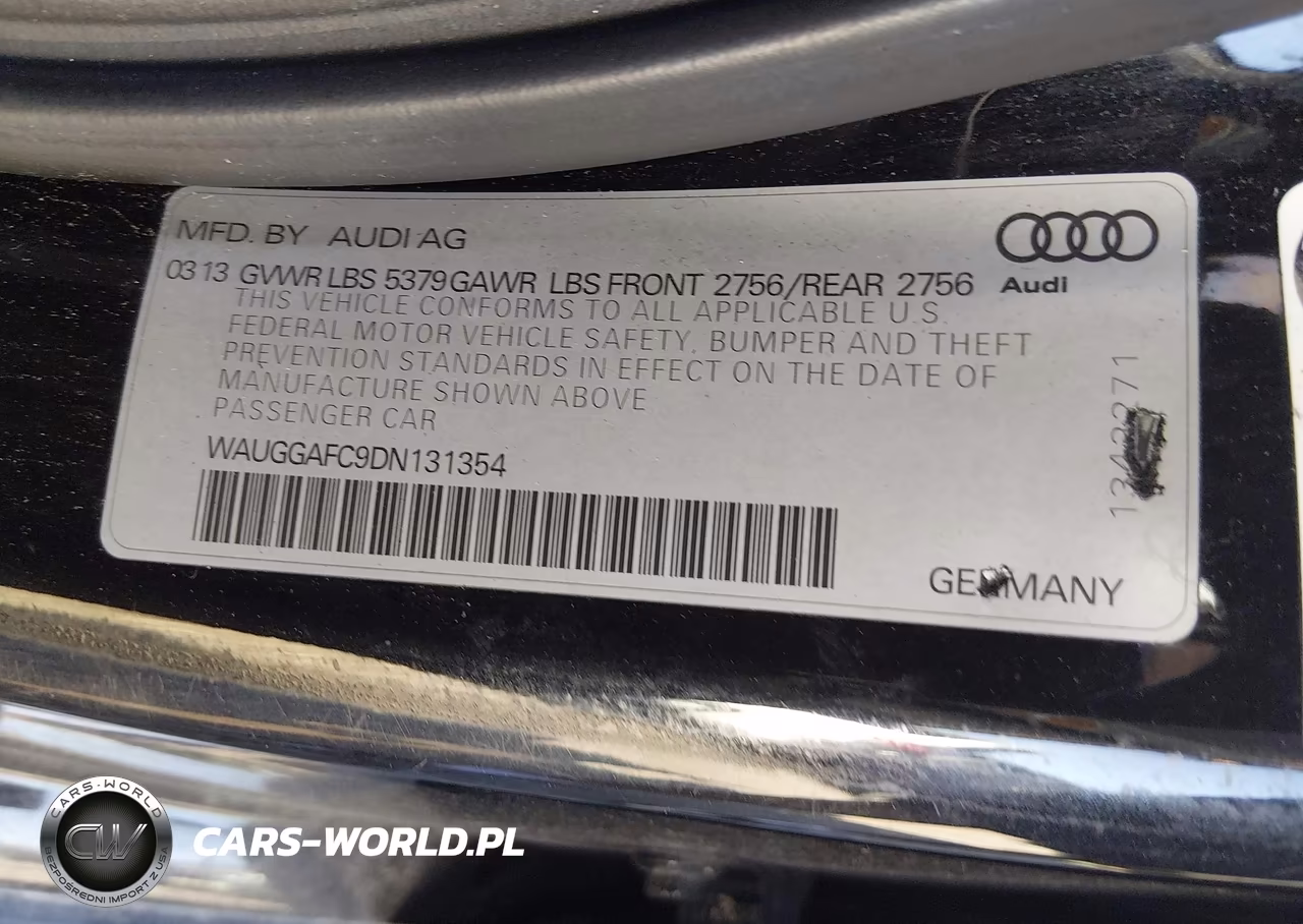 2013 Audi A6 3.0T Premium VIN:WAUGGAFC9DN131354 - 9