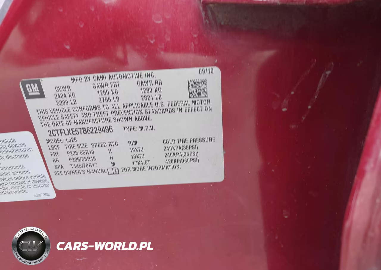 2011 GMC Terrain Slt-2 VIN:2CTFLXE57B6229496 - 9