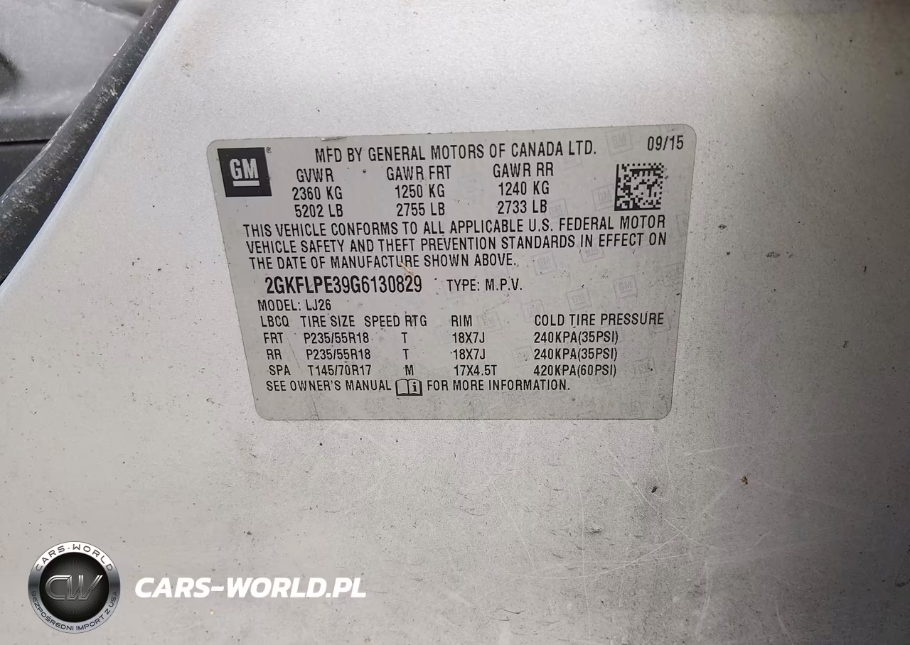 2016 GMC Terrain Slt VIN:2GKFLPE39G6130829 - 9